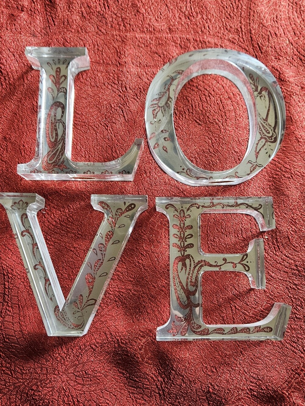Clear Acrylic LOVE Decor